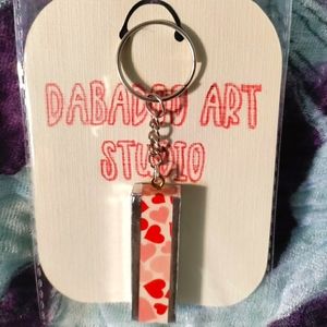 Handmade Heart Keychain